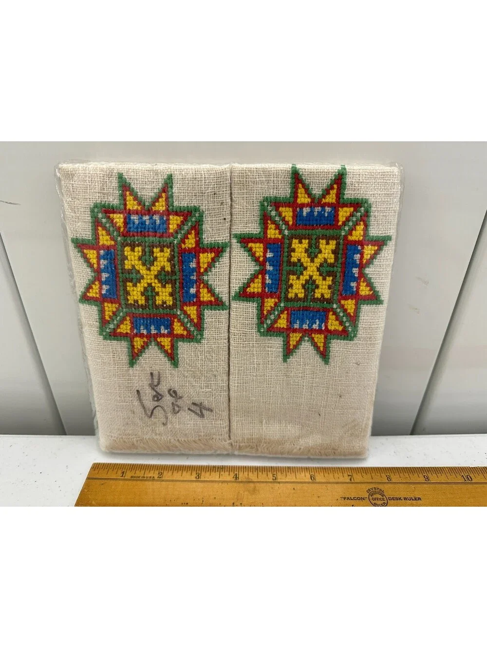 18 Vintage Thai Tribal Crafts Karen Yao Thai Lua Napkins Hemp? Geometric Stitch